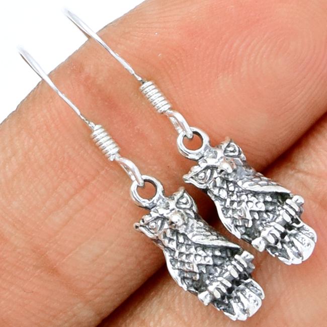 1" Owl Silver Jewelry - SPJ2039