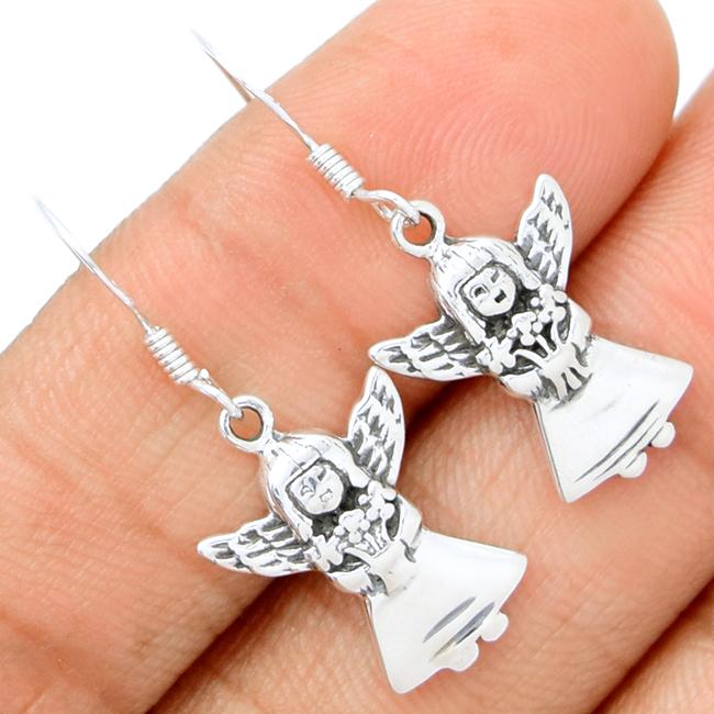 1.2" Guardian Angel Silver Jewelry - SPJ2043