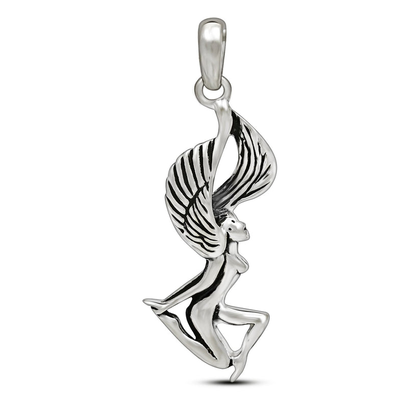 1.5" Fairy Silver Jewelry Pendants - SPJ2053