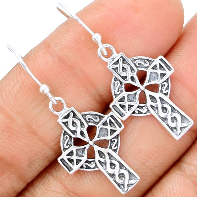 1.5" Celtic Cross Silver Jewelry - SPJ2070
