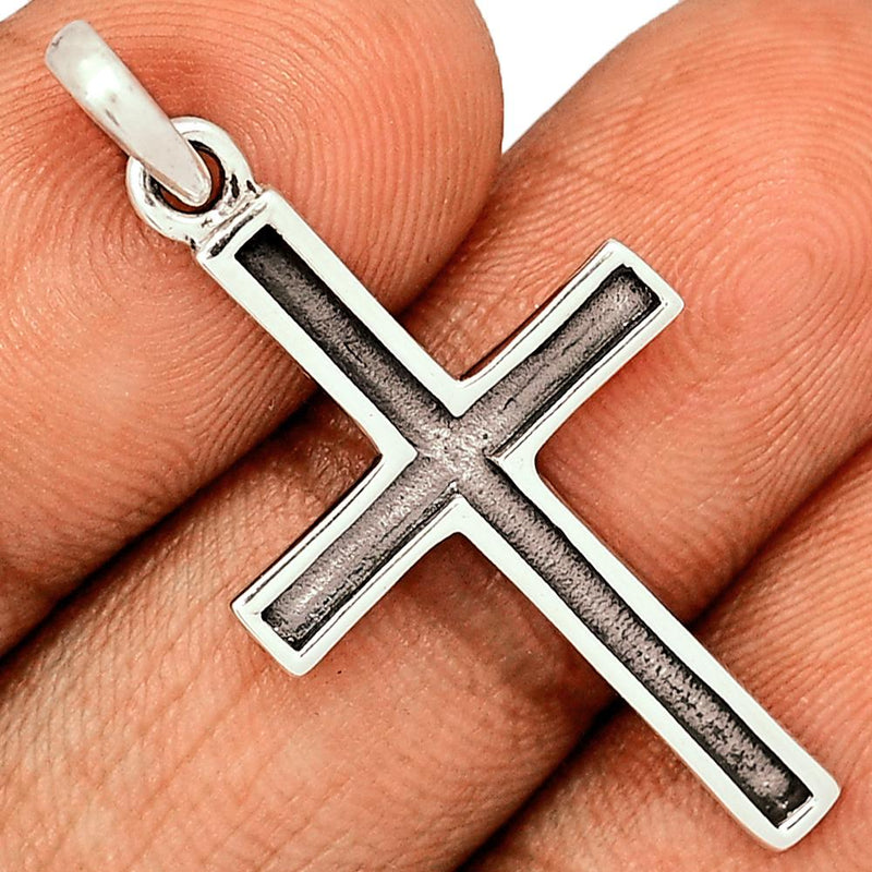 1.5" Cross Silver Jewelry Pendants - SPJ2085