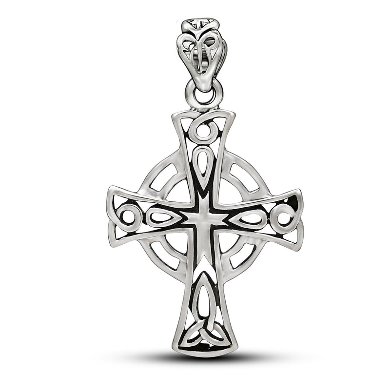 1.5" Cross Silver Jewelry Pendants - SPJ2087