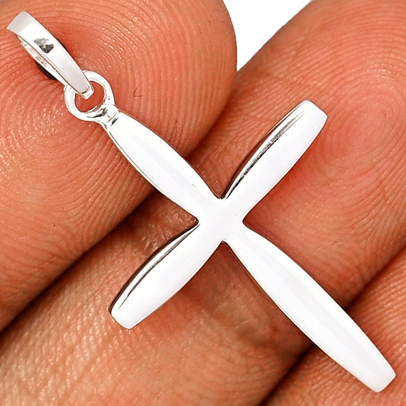 1.5" Cross Silver Jewelry Pendants - SPJ2093