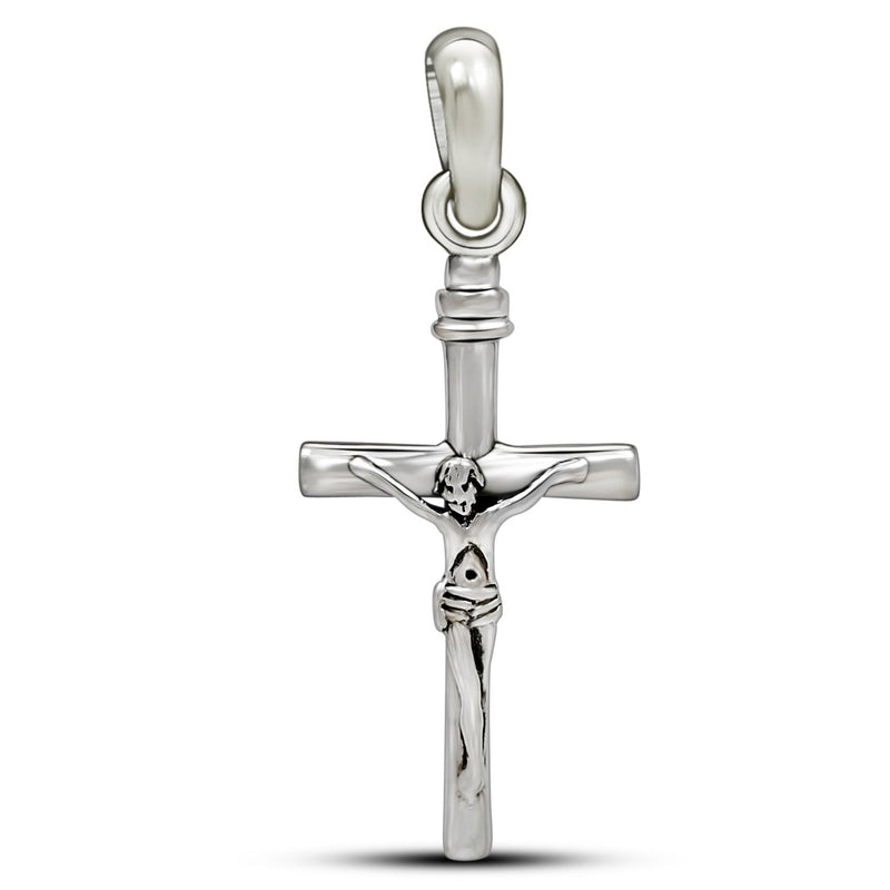 1.3" Jesus Christ Cross Silver Jewelry Pendants - SPJ2095