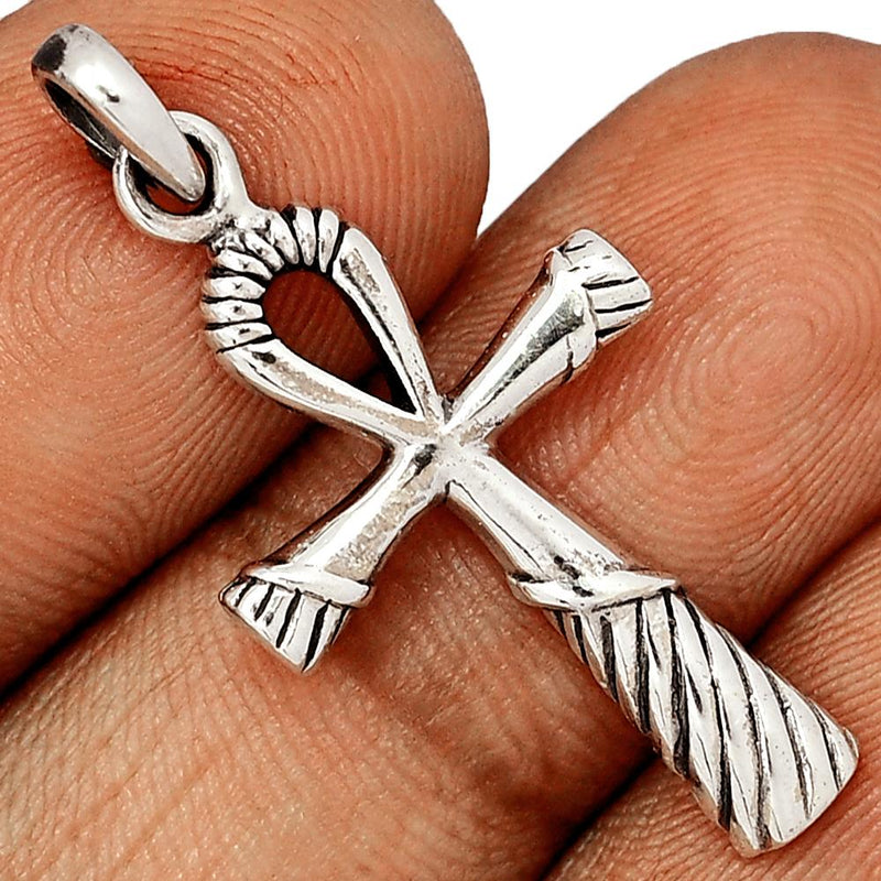 1.5" Ankh Cross Silver Jewelry Pendants - SPJ2107