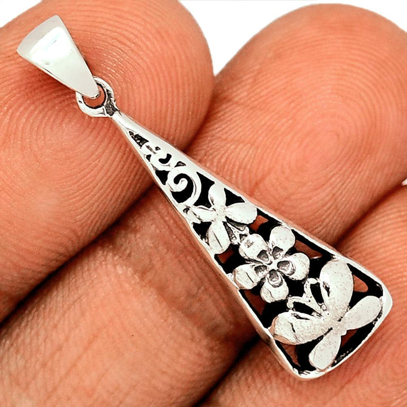 1.3" Plain Silver Jewelry Pendants - SPJ2112