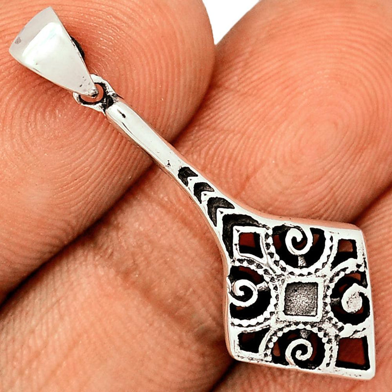 1.5" Plain Silver Jewelry Pendants - SPJ2124