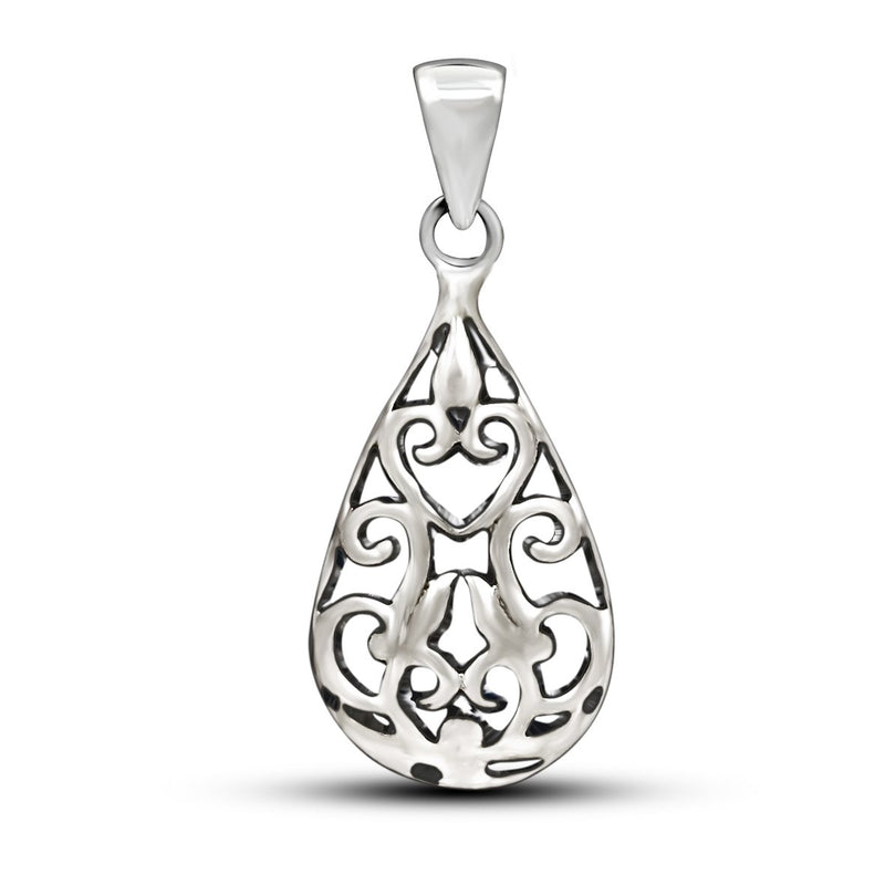 1" Plain Silver Jewelry Pendants - SPJ2128