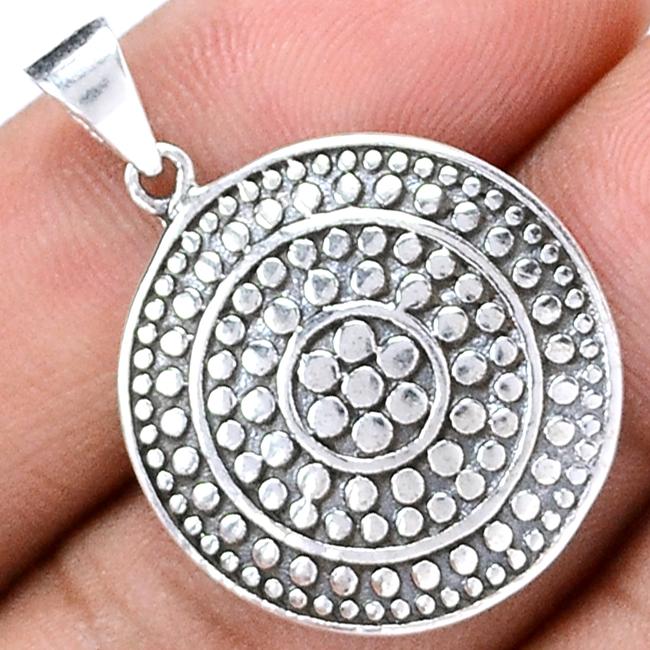 1.2" Plain Silver Jewelry Pendants - SPJ2130