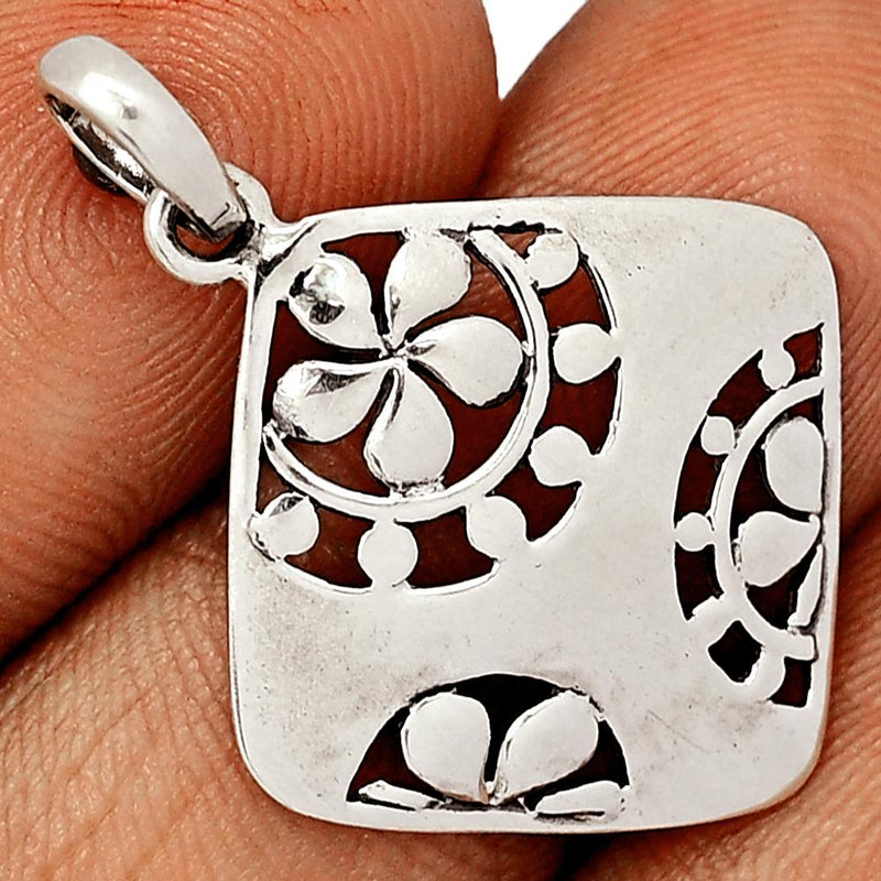 1.3" Plain Silver Jewelry Pendants - SPJ2132