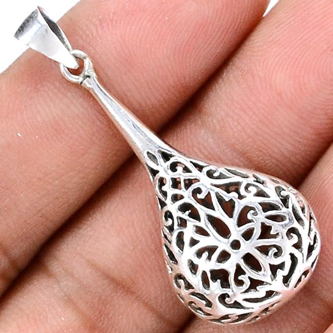 1.6" Plain Silver Jewelry Pendants - SPJ2136