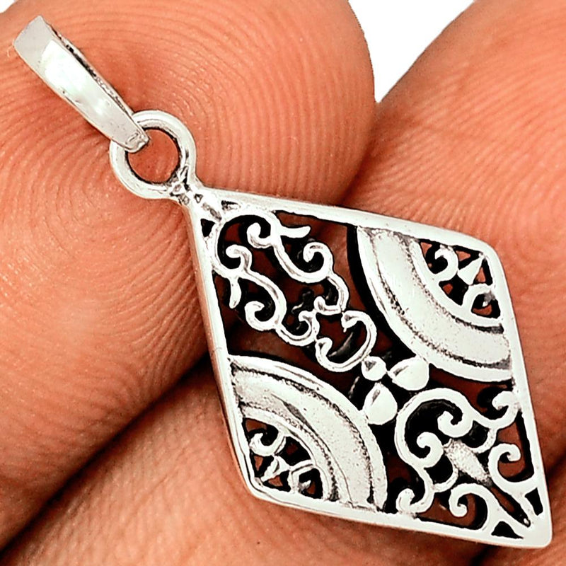1.3" Plain Silver Jewelry Pendants - SPJ2138