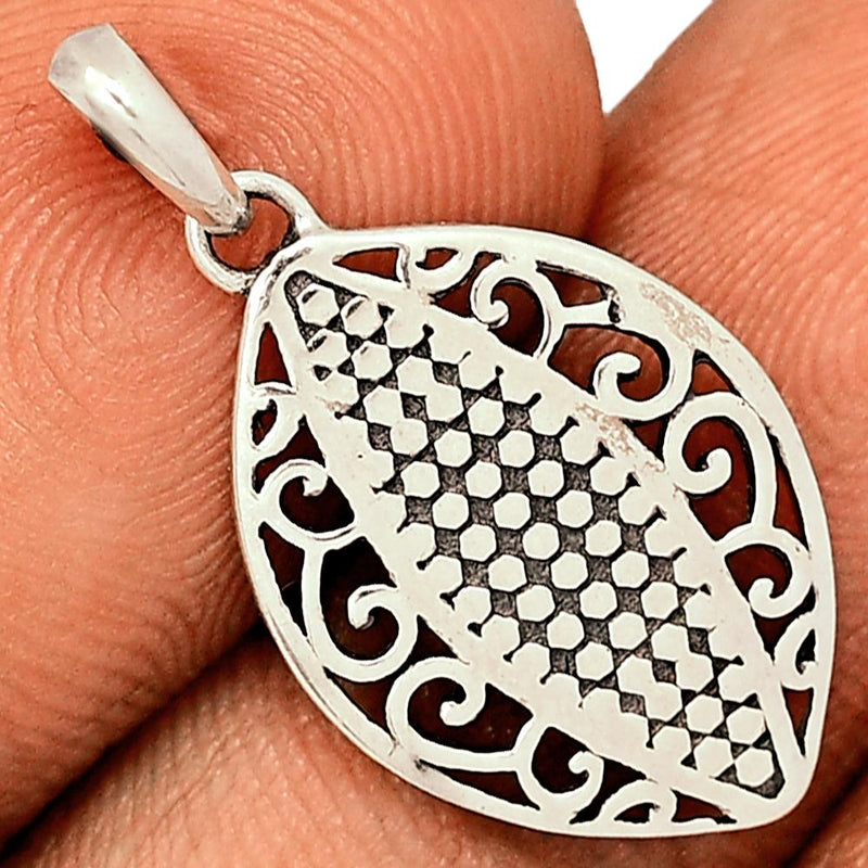 1.1" Plain Silver Jewelry Pendants - SPJ2146