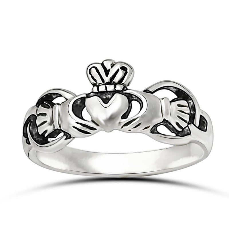 Cross Plain Silver Jewelry Ring - SPJ2148