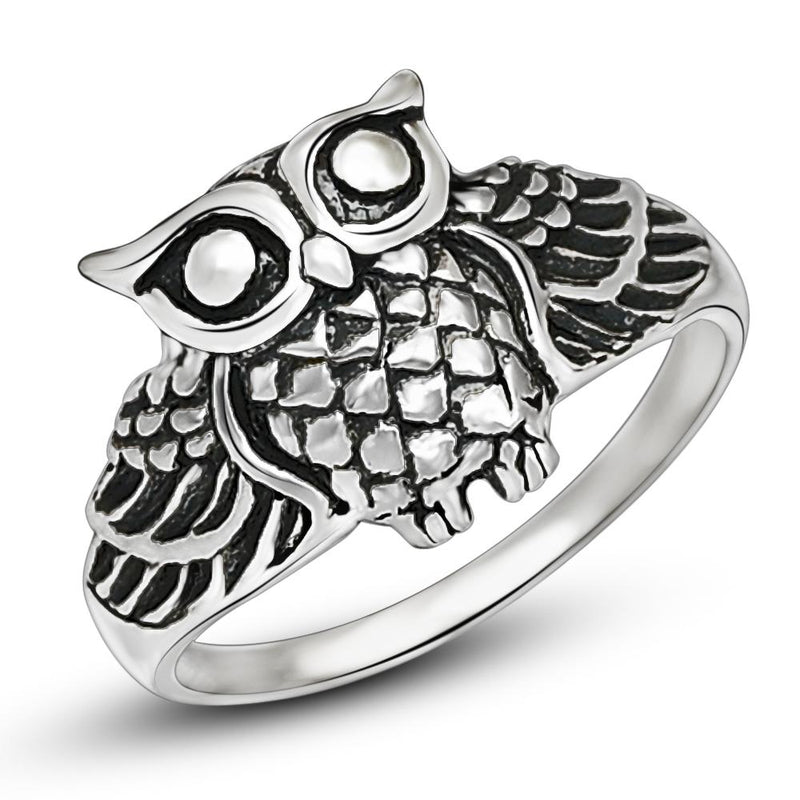 Owl Silver Jewelry Ring - SPJ2152