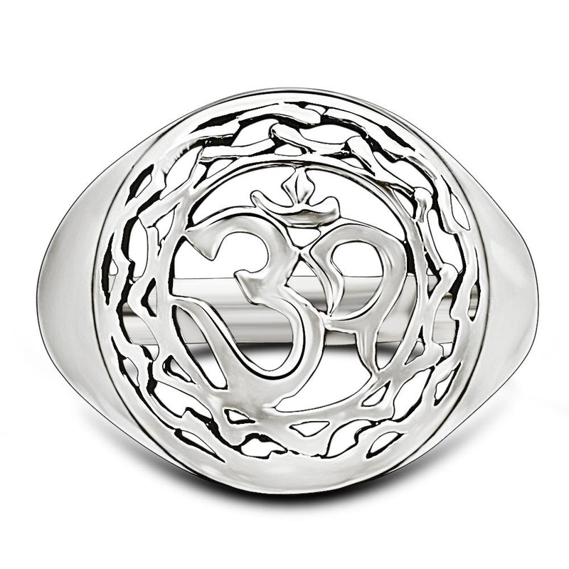 Celtic Om Silver Jewelry Ring - SPJ2153