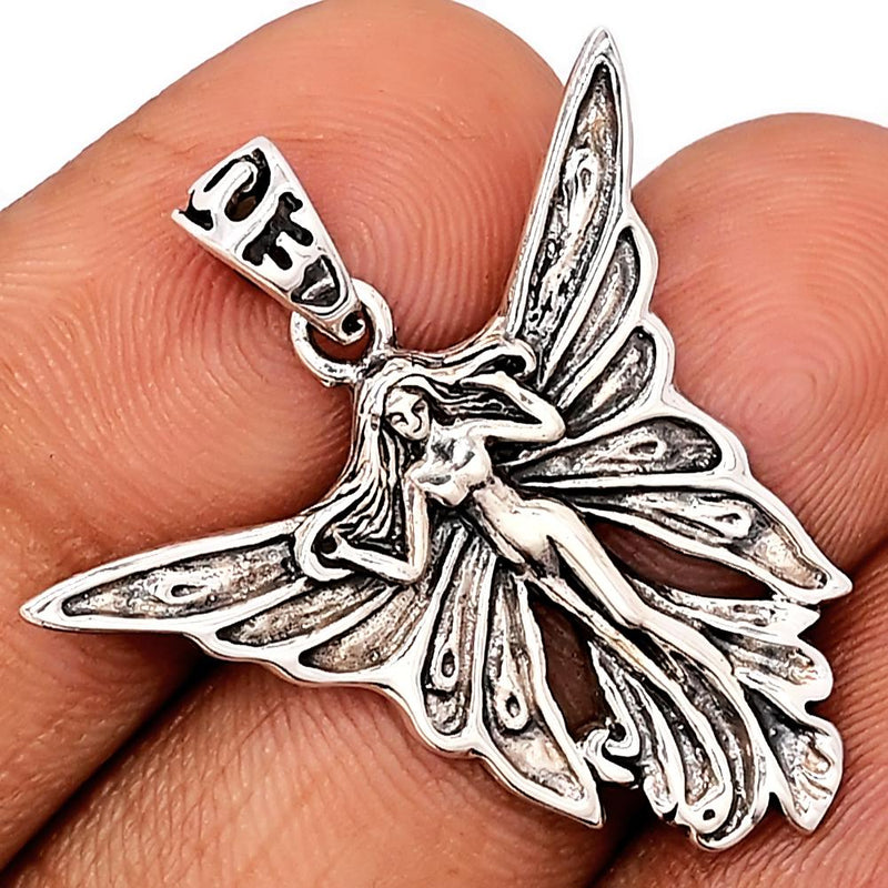 1.3" Fairy Silver Jewelry Pendants - SPJ2173