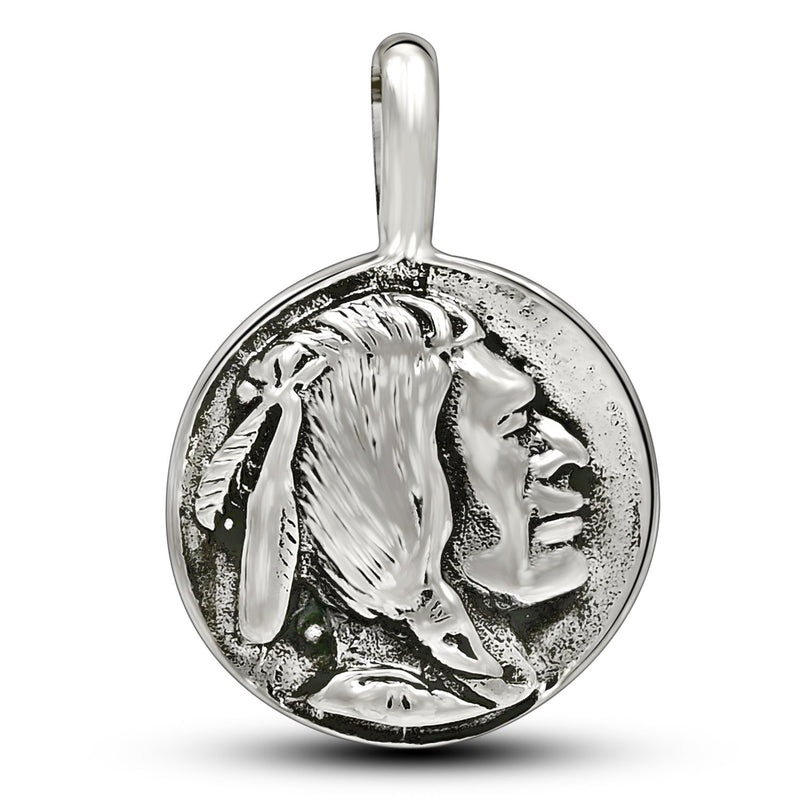 1" Plain Silver Jewelry Pendants - SPJ2177