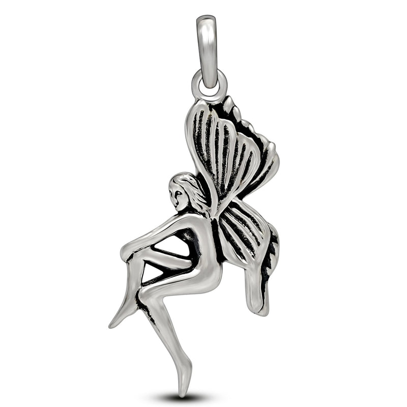 1.6" Fairy Silver Jewelry Pendants - SPJ2179