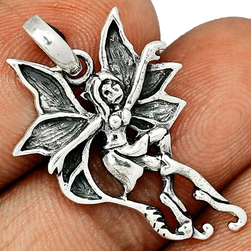 1.2" Fairy Silver Jewelry Pendants - SPJ2195