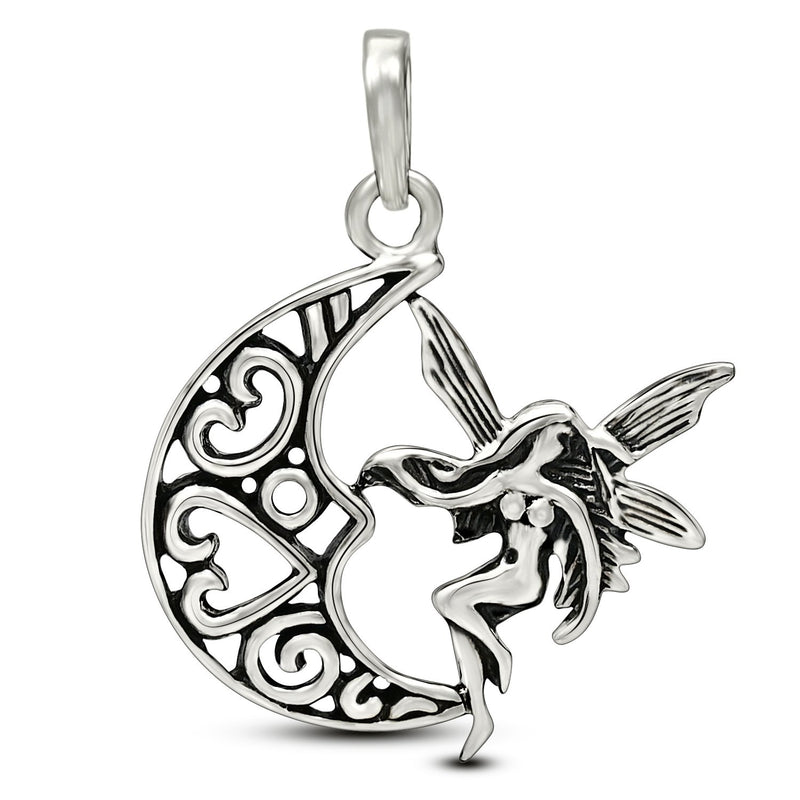 1.2" Fairy Silver Jewelry Pendants - SPJ2197