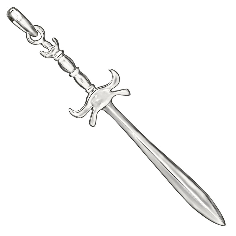 2.5" Sword Silver Jewelry Pendants - SPJ2203