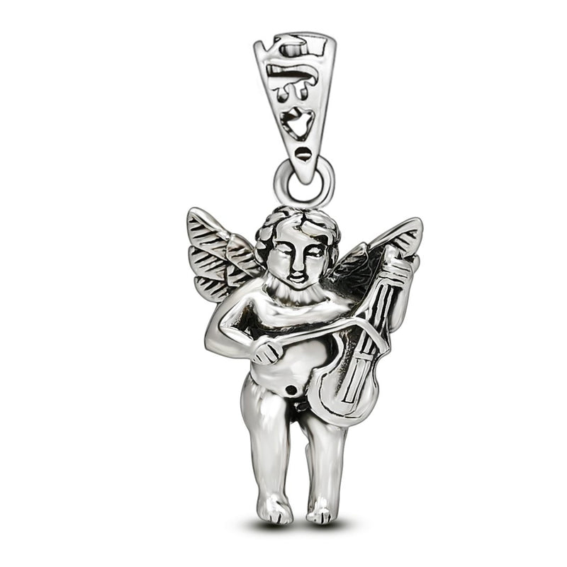 1.1" Cherub Silver Jewelry Pendants - SPJ2207