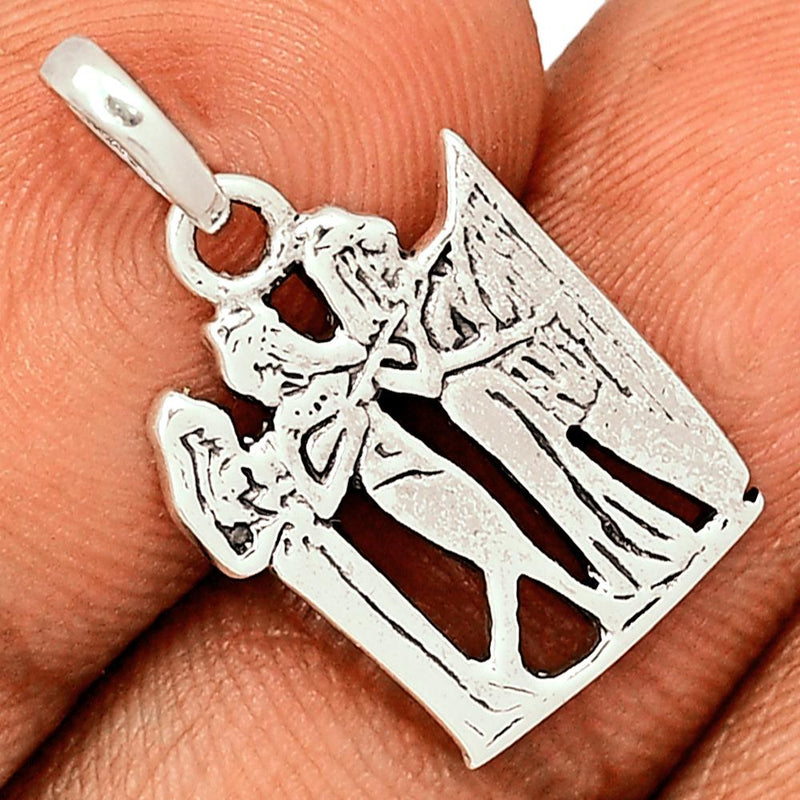 0.8" Plain Silver Jewelry Pendants - SPJ2216