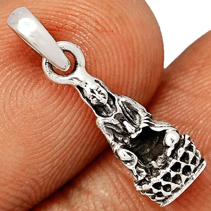 0.8" Plain Silver Jewelry Pendants - SPJ2254