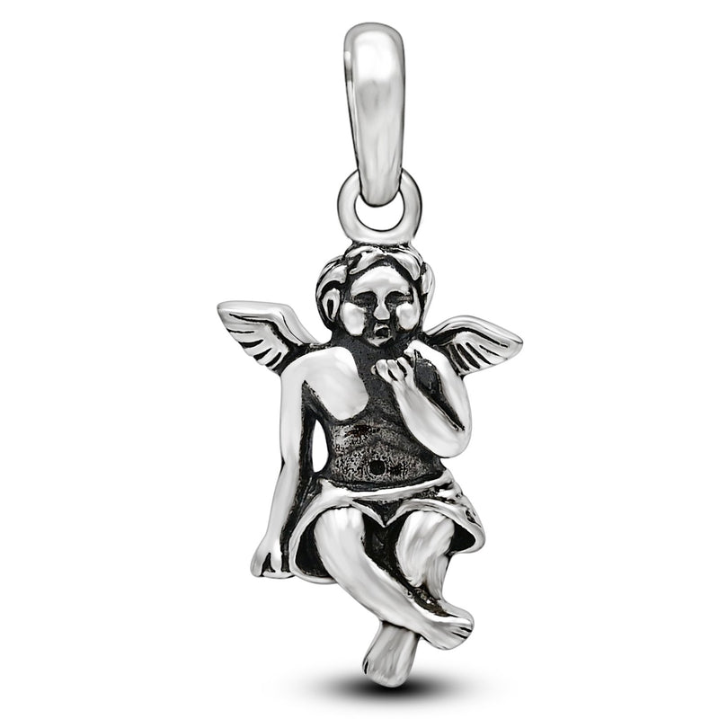 1" Plain Silver Jewelry Pendants - SPJ2257