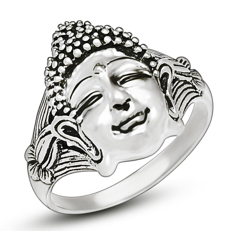 Shakyamuni Buddha Silver Jewelry Ring - SPJ2277