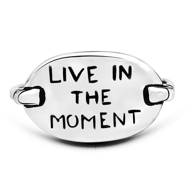 Live In The Moment - Silver Ring - SPJ2280