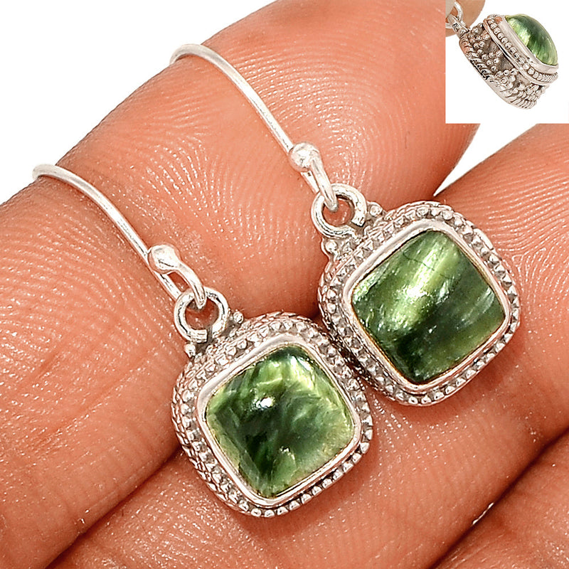 1.2" Fine Filigree - Seraphinite Earrings - SRPE661