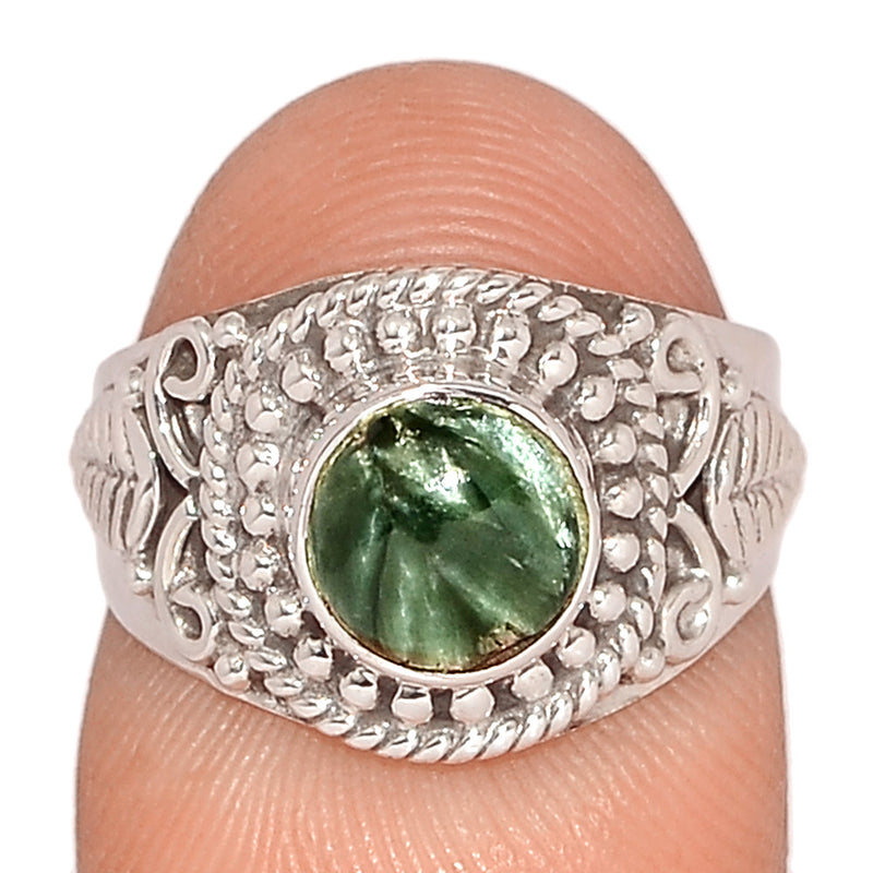 Fine Filigree - Seraphinite Ring - SRPR1356