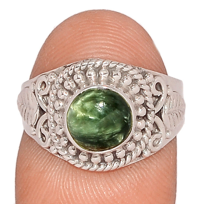 Fine Filigree - Seraphinite Ring - SRPR1364