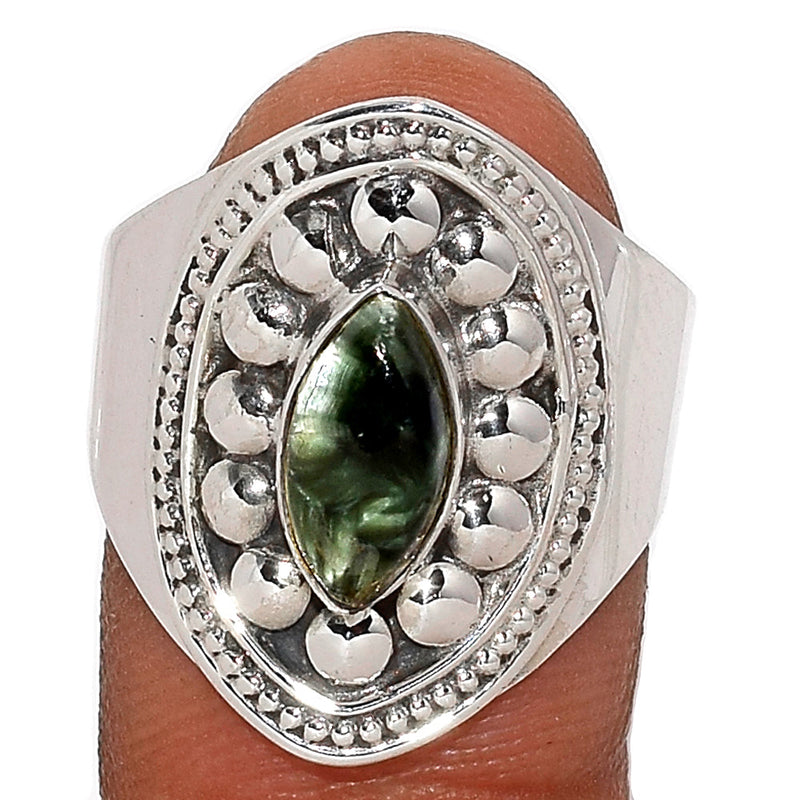 Fine Filigree - Seraphinite Ring - SRPR1444