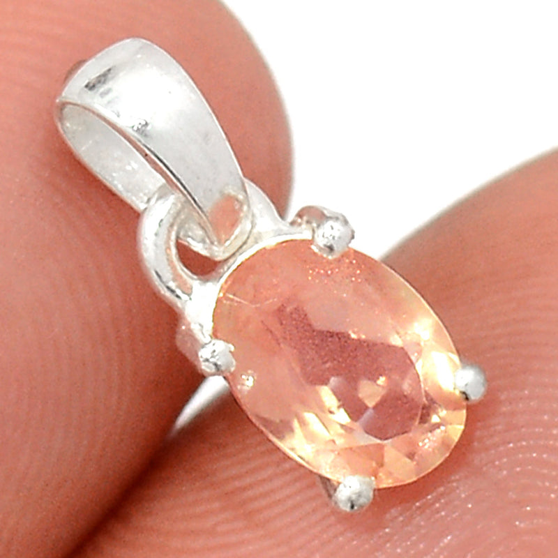 0.6" Claw - Sunstone Faceted Pendants - SSFP41