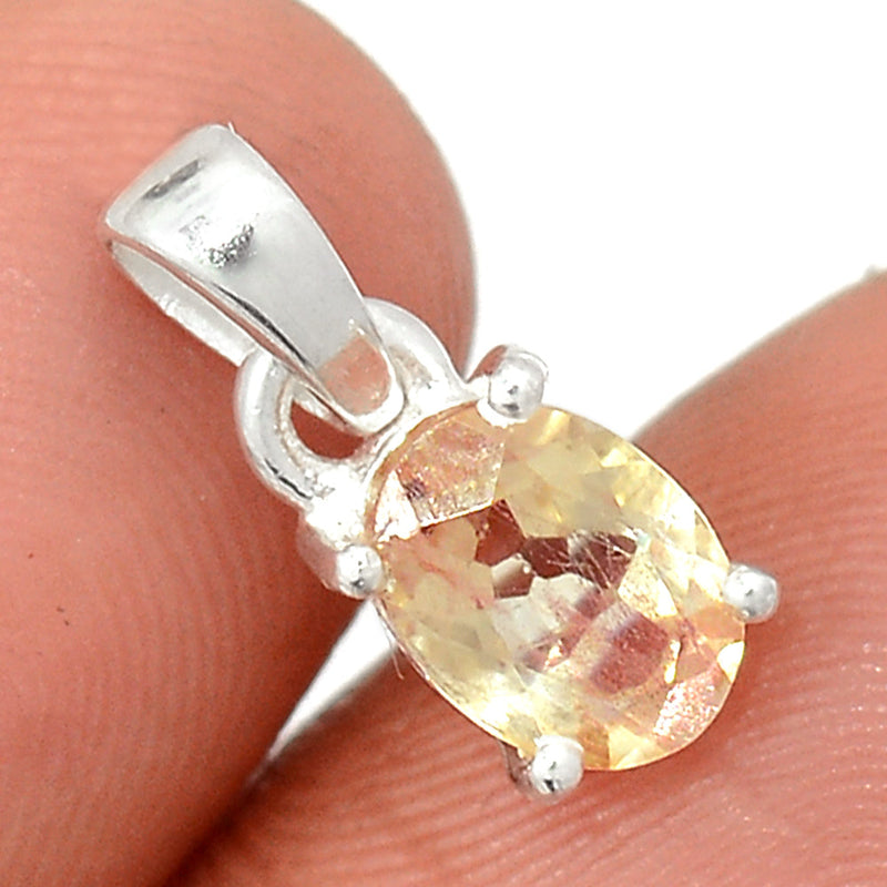 0.6" Claw - Sunstone Faceted Pendants - SSFP60