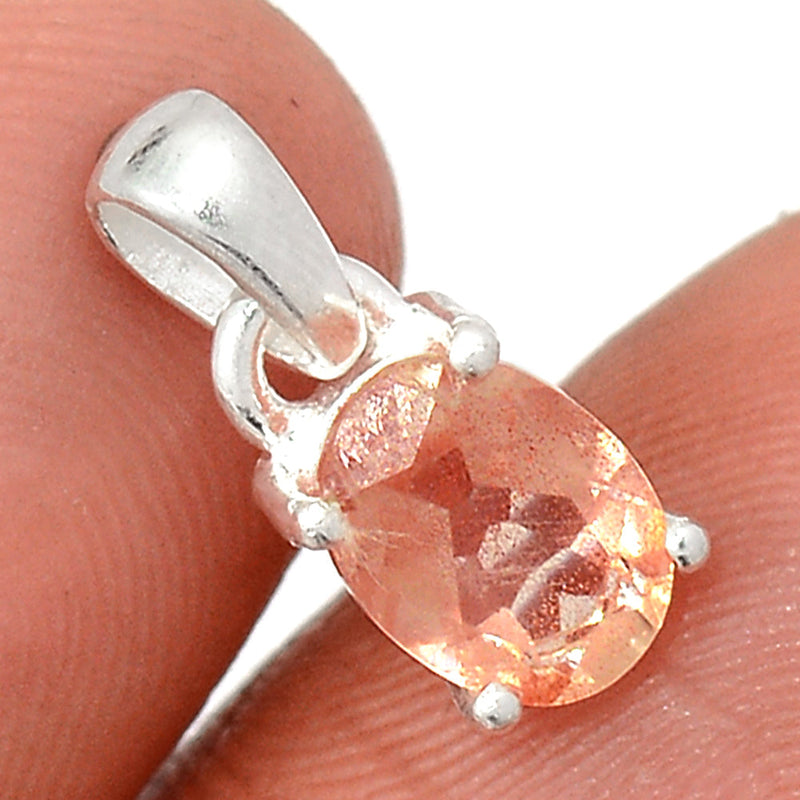 0.6" Claw - Sunstone Faceted Pendants - SSFP62