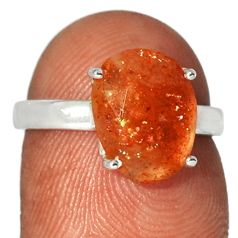 Claw - Sunstone Faceted Ring - SSFR28