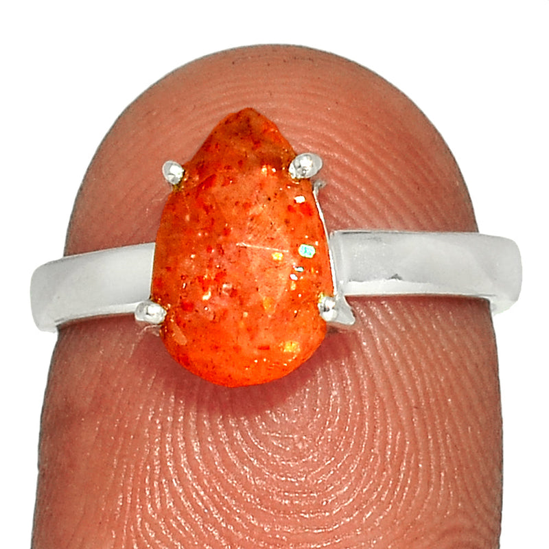 Claw - Sunstone Faceted Ring - SSFR8