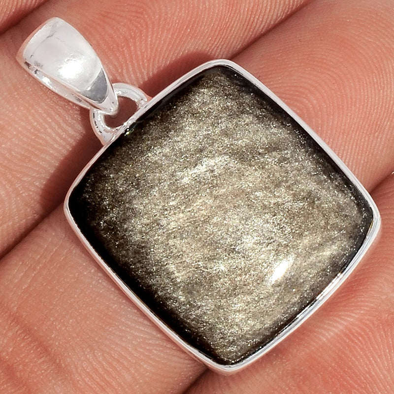 1.3" Silver Sheen Obsidian Pendants - SSOP141