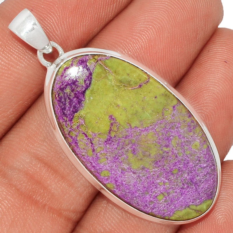 2" Stichtite With Serpentine Pendants - SWSP116
