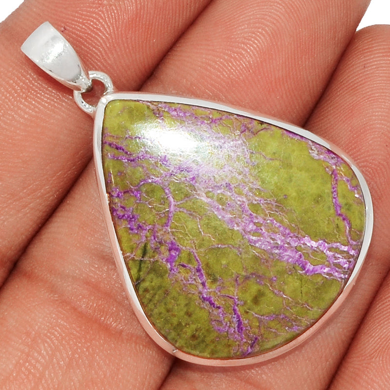 1.7" Stichtite With Serpentine Pendants - SWSP130