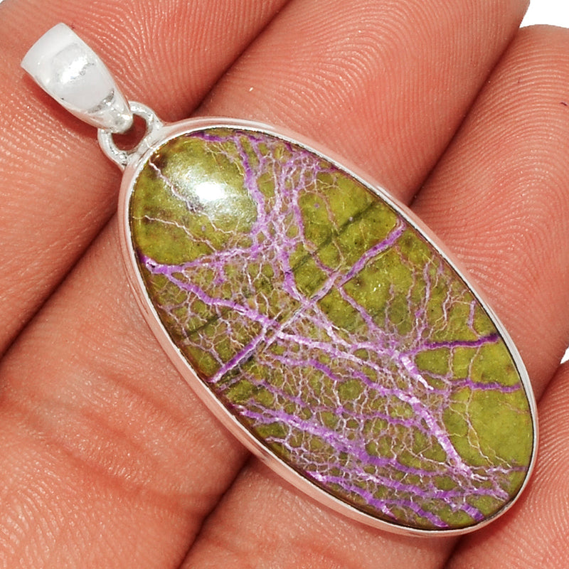 1.8" Stichtite With Serpentine Pendants - SWSP134