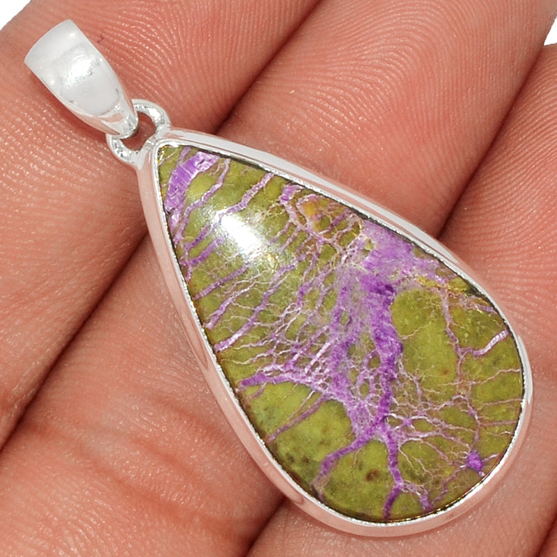 1.7" Stichtite With Serpentine Pendants - SWSP135