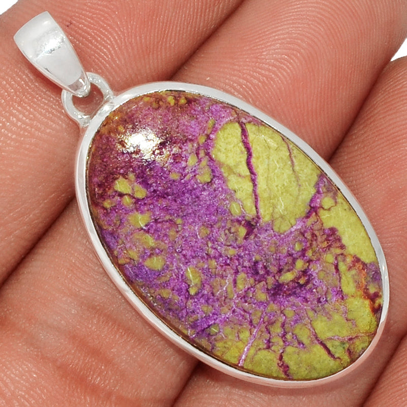 1.7" Stichtite With Serpentine Pendants - SWSP136