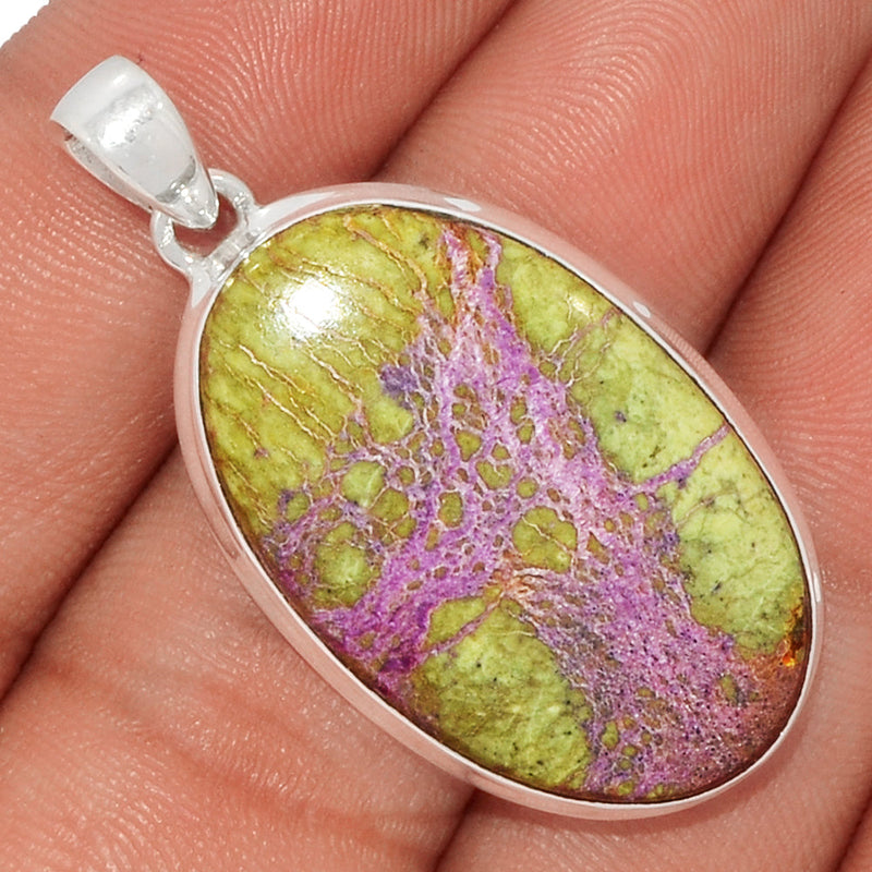 1.6" Stichtite With Serpentine Pendants - SWSP145