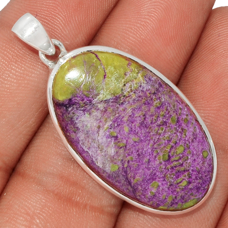 1.7" Stichtite With Serpentine Pendants - SWSP148