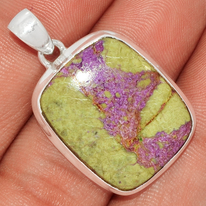 1.3" Stichtite With Serpentine Pendants - SWSP150